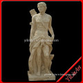 Life-size Natural Marble Statue,Cheap Yellow Marble Statue Price YL-R703
